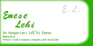 emese lehi business card